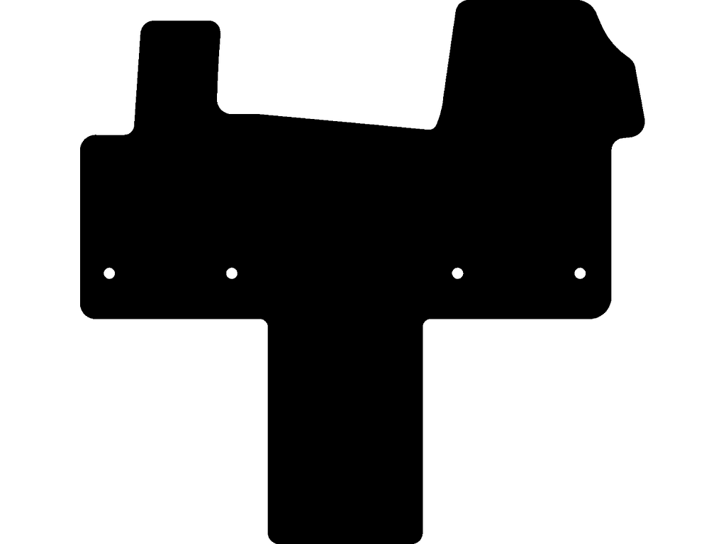 Avant | Sans rail entre les sièges avant