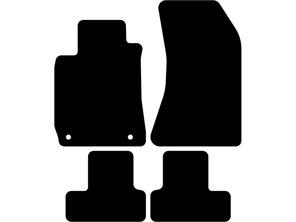 Tapis de conducteur avec fixations