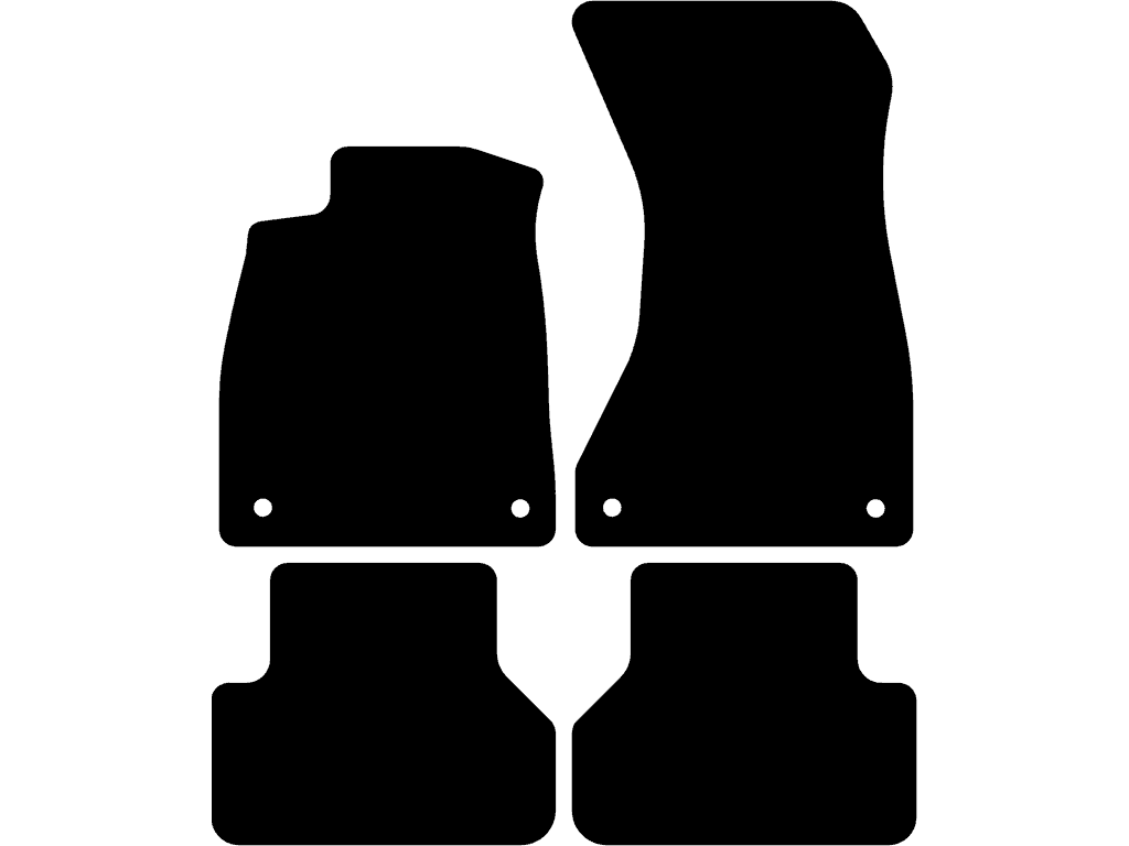 Avant / Berline / Allroad Quattro | Tapis arrière sans oeillets de fixation