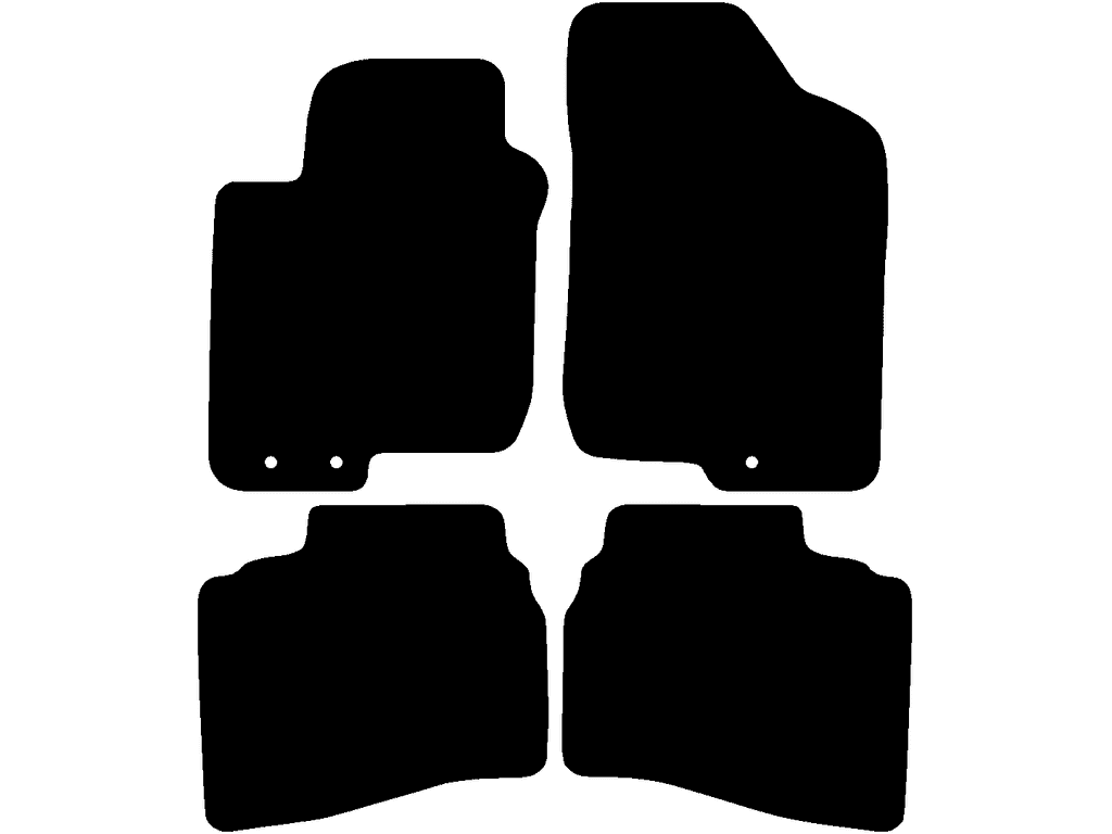 5 portes | Tapis passager avec des fixations | Version 1