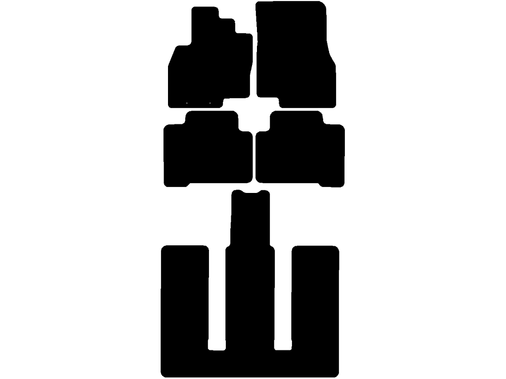 6 sièges | Entraxe fixations (chauffeur) 13,7 cm