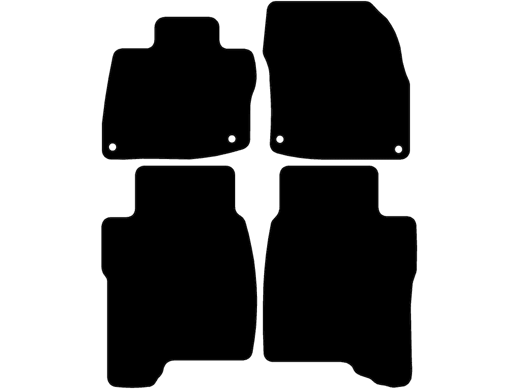 3/5 portes | Tapis passager avec des fixations | Système de fixation: Clips ovale | Version 1