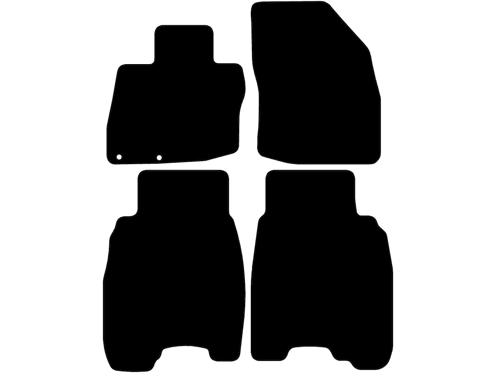 3/5 portes | Tapis passager sans des fixations | Système de fixation: Clips 26 mm | Version 1