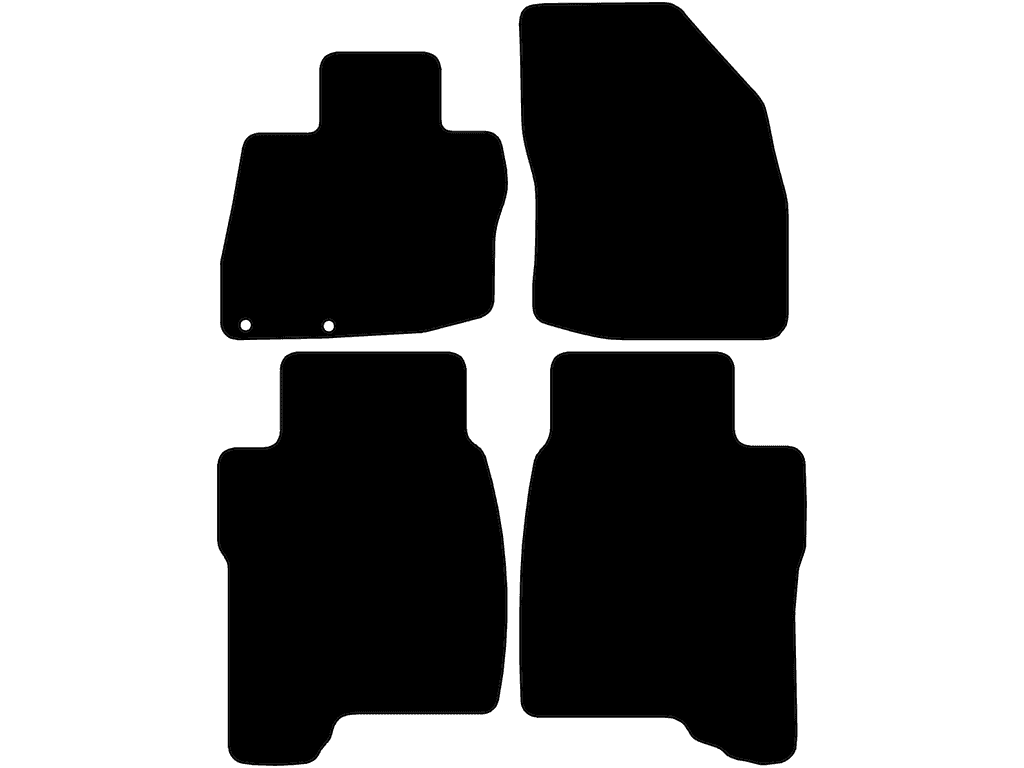 3/5 portes | Tapis passager sans des fixations | Système de fixation: Clips 26 mm | Version 2