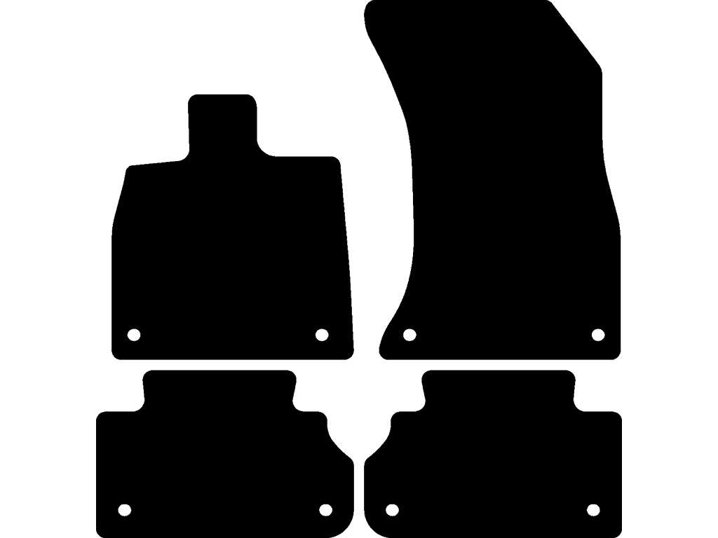 Tapis arrière avec oeillets de fixation