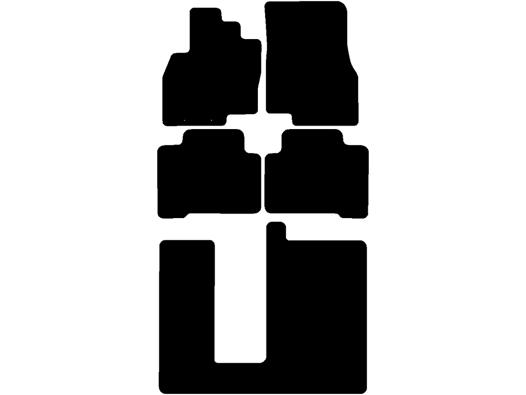 7 sièges | Entraxe fixations (chauffeur) 13,7 cm