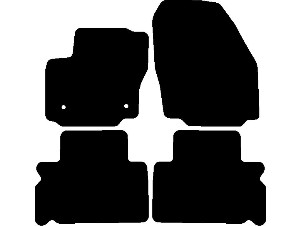 5 sièges | Entraxe fixations (chauffeur) 25.1 cm