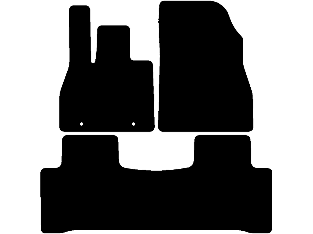 Tapis arrière sans œillet de fixation