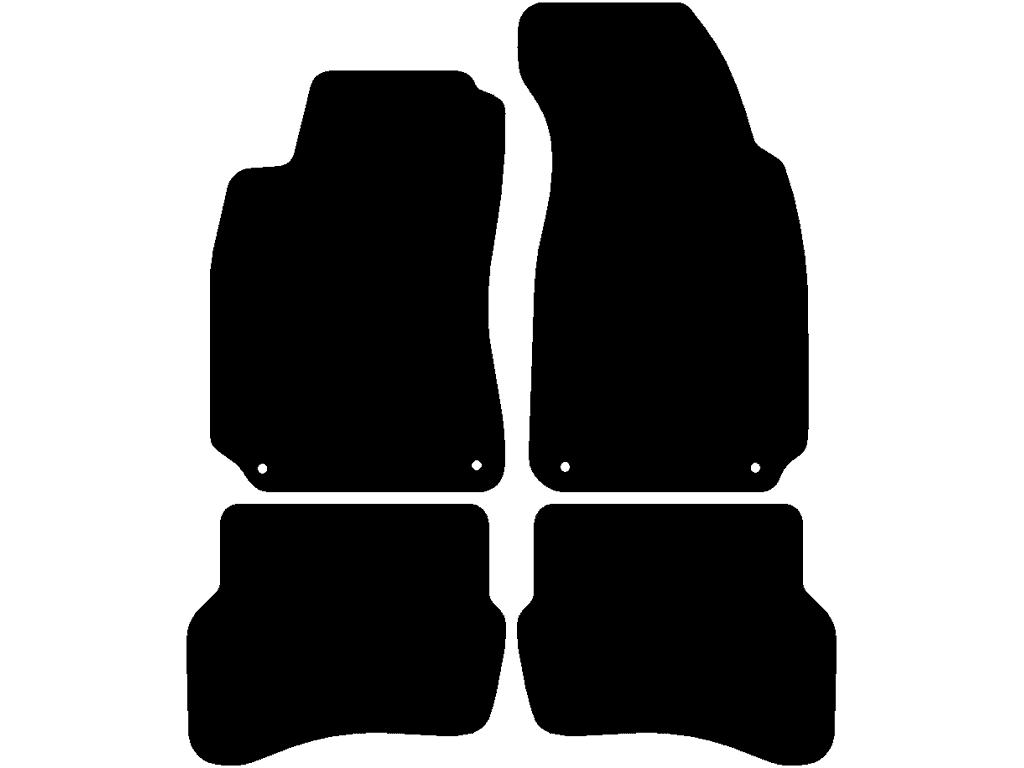 Berline / SW | Tapis arrière sans oeillets de fixation | Système de fixation: Clips fermé