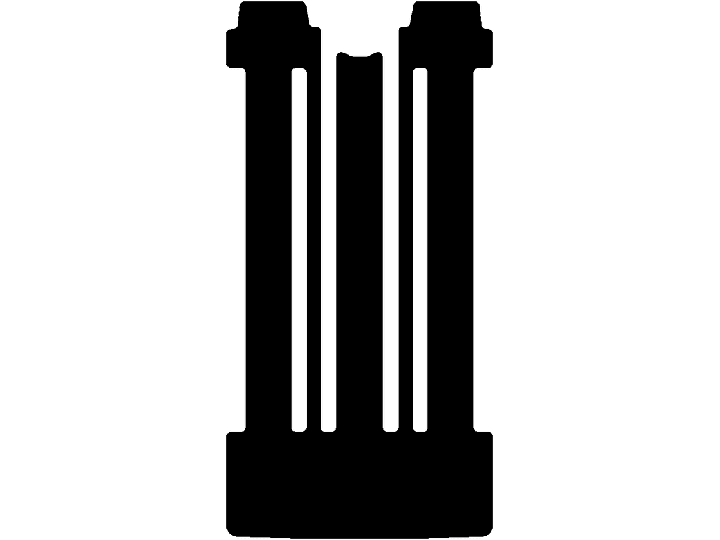 eHybrid | Long | Arriere | 6 rails | Portes coulissantes doubles