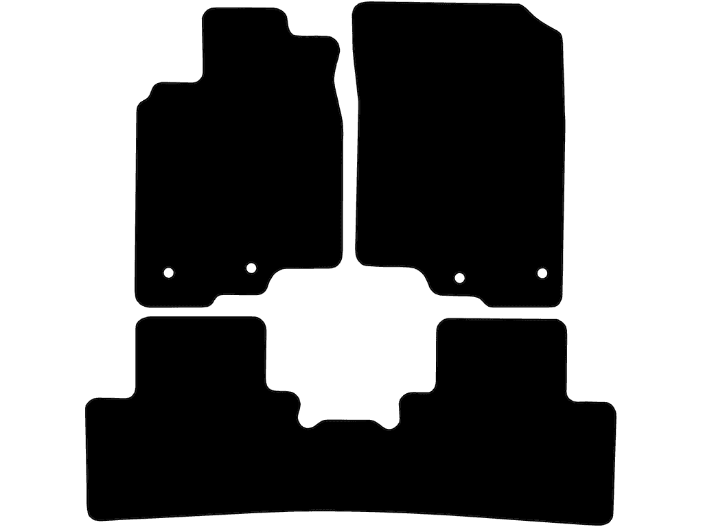 Tapis passager avec des fixations | Système de fixation: Clips avec vis