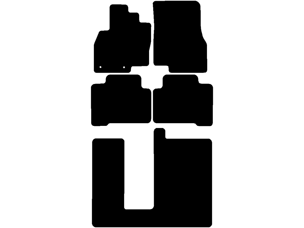 7 sièges | Entraxe fixations (chauffeur) 21,2 cm