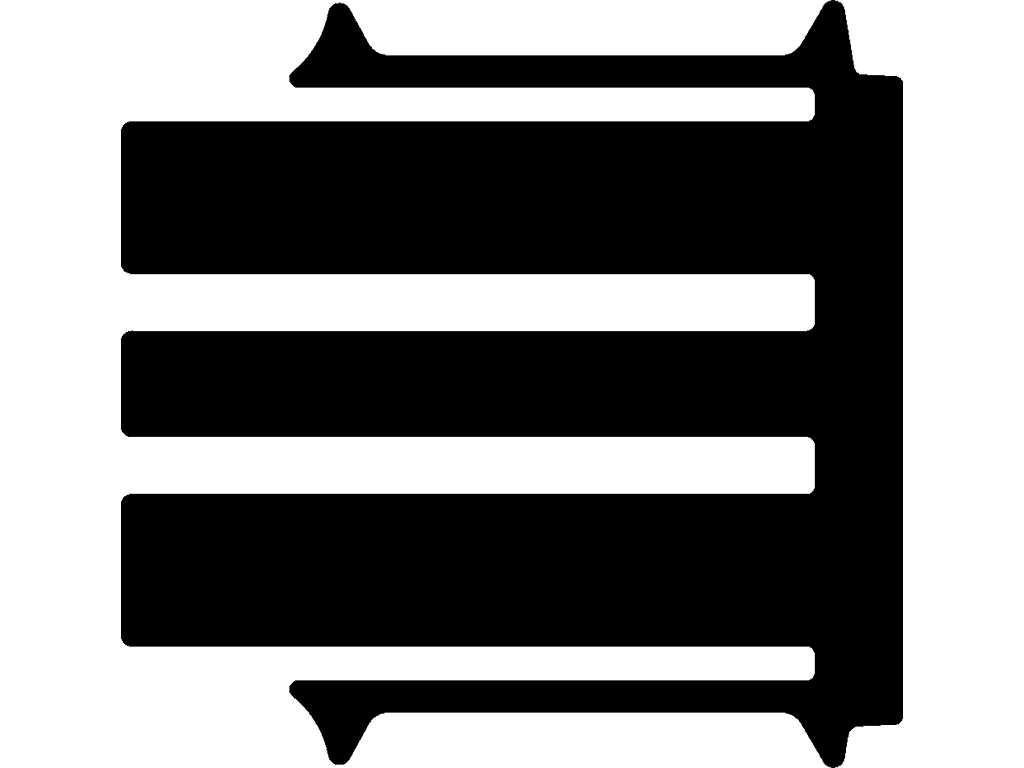 Arriere | 6 rails | Portes coulissantes doubles