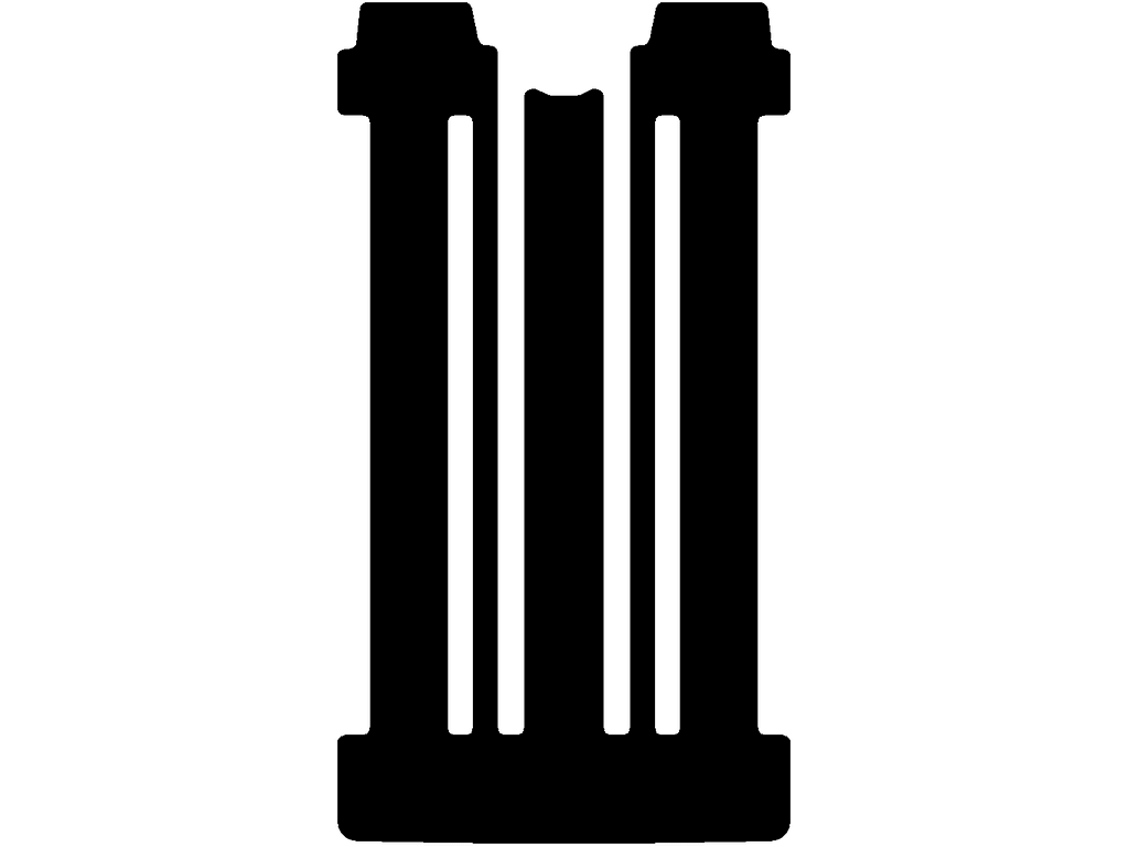 eHybrid | Court | Arriere | 6 rails | Portes coulissantes doubles