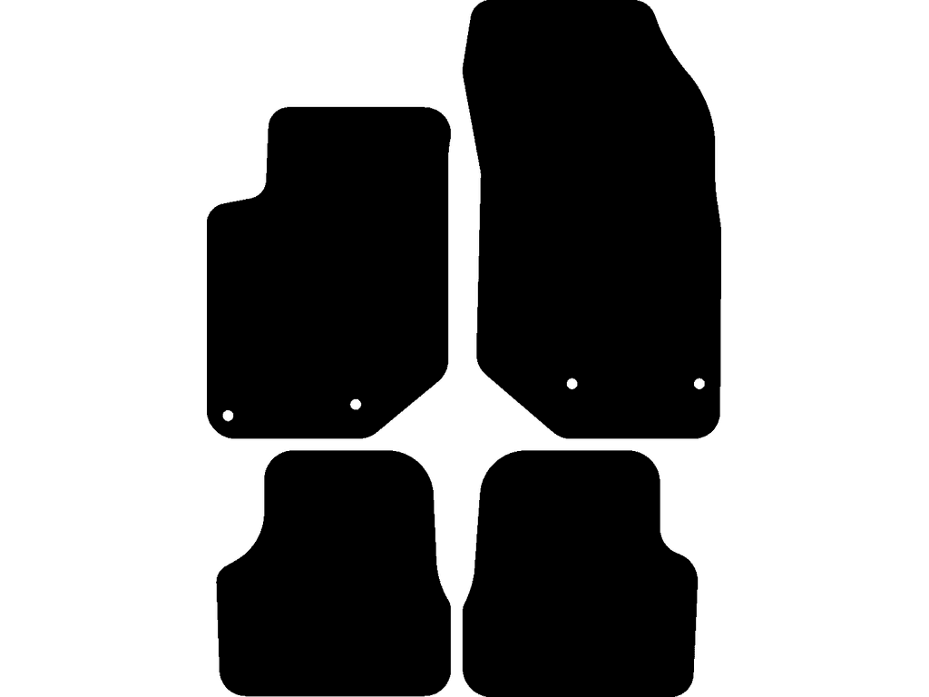 Corsa F | Essence/Diesel | Tapis passager avec des fixations